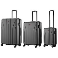 Набор чемоданов Wenger Oryson 3 в 1 (SML) пластик 4 колеса серый (653212)