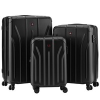 Набор чемоданов Wenger Oryson 3 в 1 (SML) пластик 4 колеса черный (653171)