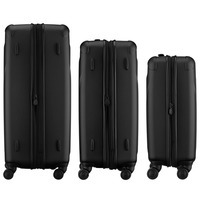 Набор чемоданов Wenger Oryson 3 в 1 (SML) пластик 4 колеса черный (653171)