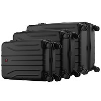 Набор чемоданов Wenger Oryson 3 в 1 (SML) пластик 4 колеса черный (653171)