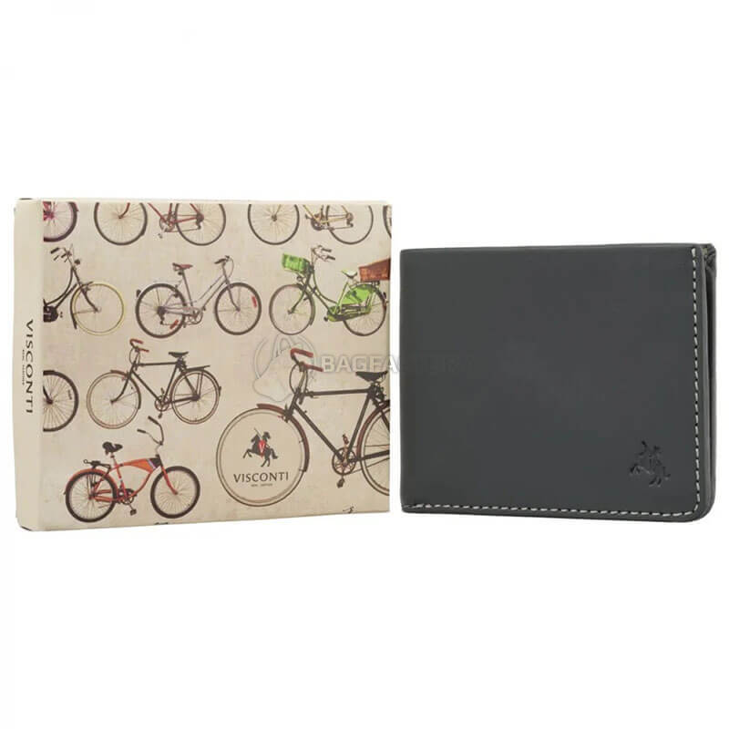 Кошелек мужской Visconti VSL42 Saw Grey/Mustard (VSL42 GREY/MUST)