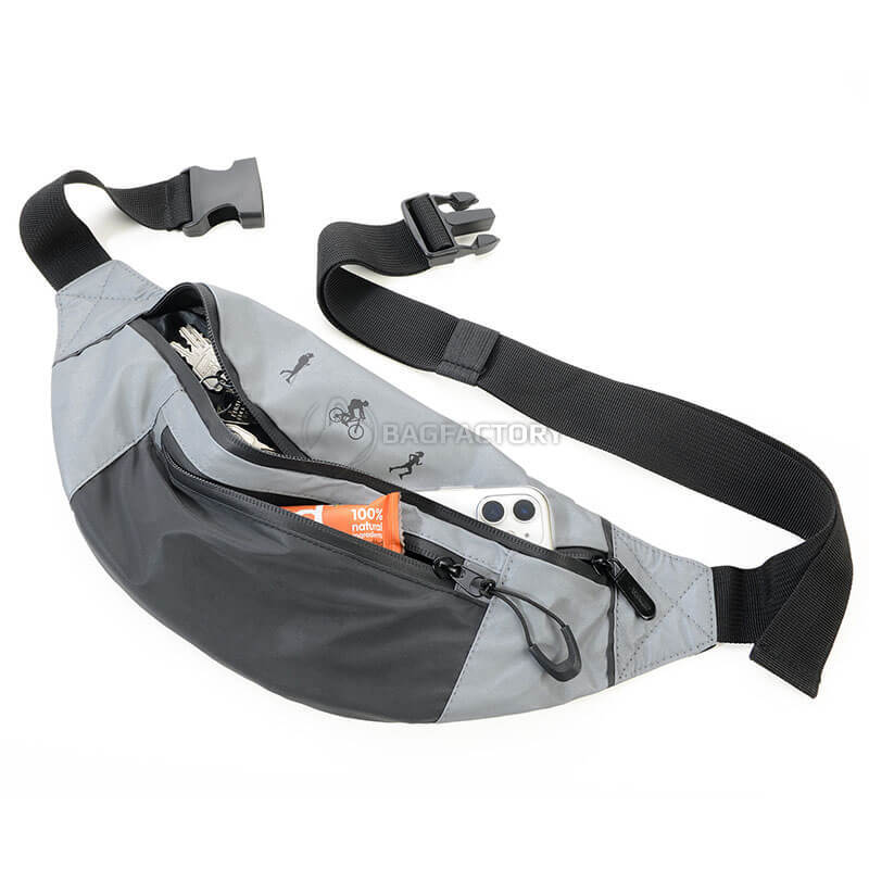 Поясная сумка Troika REFLACTIVE серая (BLB03/GY)