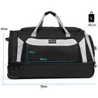 Дорожная сумка на колесах TravelZ Wheelbag Doubleloader black 96L (931071)