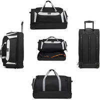 Дорожная сумка на колесах TravelZ Wheelbag Doubleloader black 96L (931071)