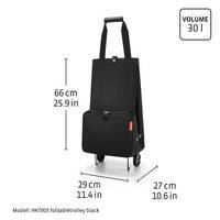 Сумка-трансформер на колесах Reisenthel 29x66x27 см 30 л black (HK7003)