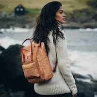 Городской рюкзак Fjallraven Kanken 16 л Foliage Green-Peach Sand (23510.631-241)