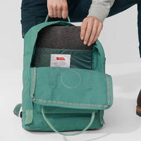 Городской рюкзак Fjallraven Kanken 16 л Foliage Green-Peach Sand (23510.631-241)