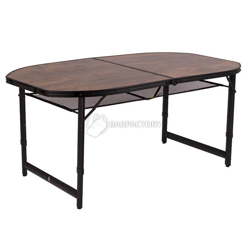 Стол Bo-Camp Woodbine Oval 150x80 см Black/Wood look (DAS301532)