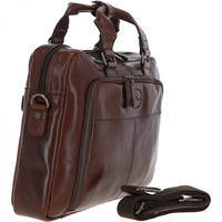 Мужская кожаная сумка Ashwood 8143 Brown (8143 BROWN)
