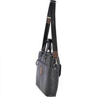 Мужская кожаная сумка Ashwood F83 Black/Mud (F83 BLACK/MUD)