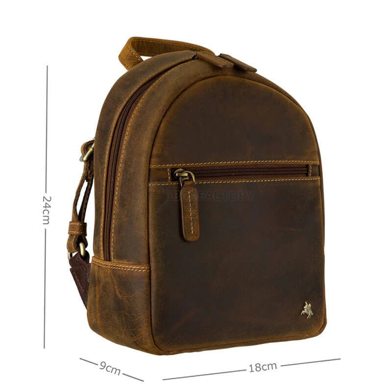 Городской кожаный рюкзак Visconti S46 Molly Oil Tan (S46 OIL TAN)