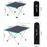 Стол раскладной Naturehike NH19Z008-Z Размер L 68х46х40.5 см серый (6927595750872)