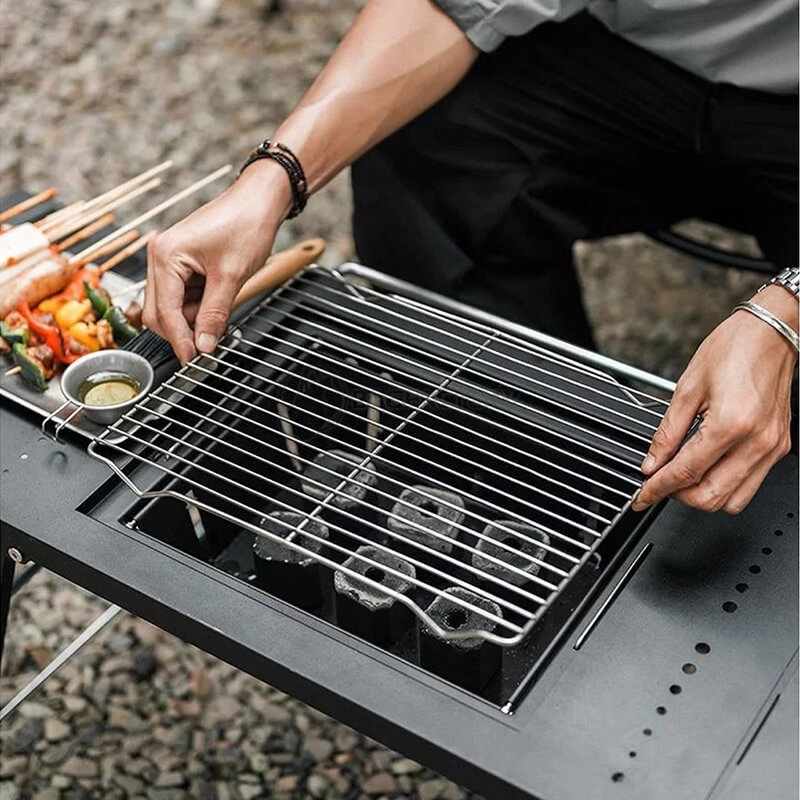 Стол для барбекю стальной Naturehike CNK2300CW014 черный (6976023923289)