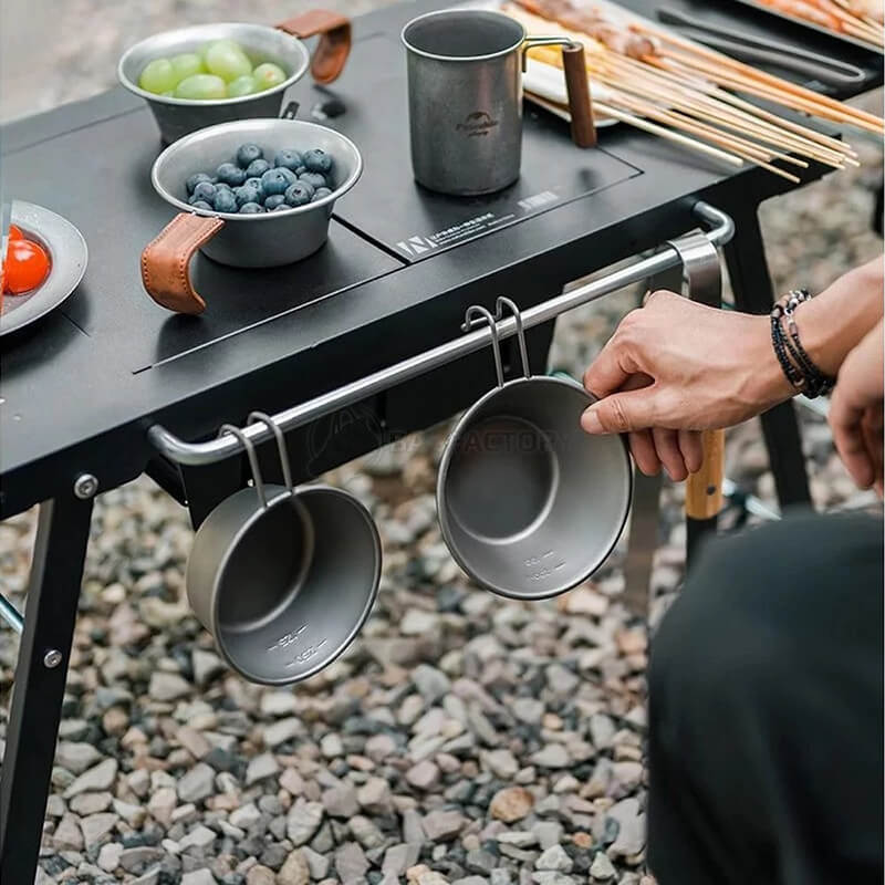 Стол для барбекю стальной Naturehike CNK2300CW014 черный (6976023923289)