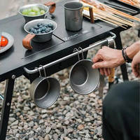 Стол для барбекю стальной Naturehike CNK2300CW014 черный (6976023923289)