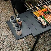 Стол для барбекю стальной Naturehike CNK2300CW014 черный (6976023923289)