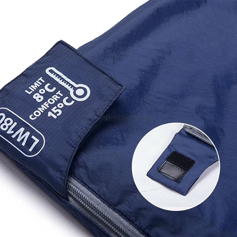 Спальный мешок Naturehike LW180 NH21MSD04 левый 15°C XL 205 см синий (6927595788172-L)