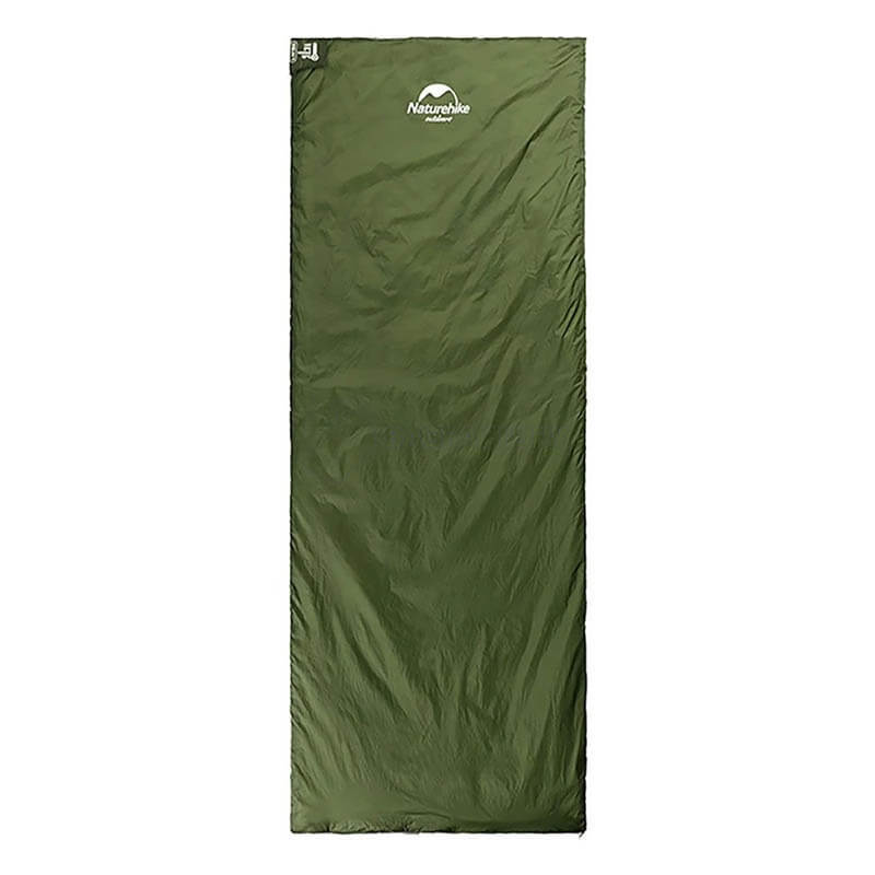Спальный мешок Naturehike LW180 NH21MSD04 левый 15°C XL 205 см темно-зеленый (6927595786956-L)
