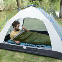 Спальный мешок Naturehike LW180 NH21MSD04 правый 15°C XL 205 см темно-зеленый (6927595786956-R)