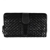 Кошелек женский Ashwood D84 Black винтажный (D84 BLK)
