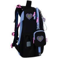 Школьный каркасный рюкзак Kite Education 531 Love is Черный 15л (K25-531M-2)