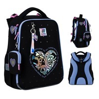Школьный каркасный рюкзак Kite Education 531 Love is Черный 15л (K25-531M-2)