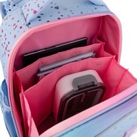 Школьный каркасный рюкзак Kite Education 531 Shiny Голубой 15л (K25-531M-1)