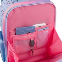 Школьный каркасный рюкзак Kite Education 531 Shiny Голубой 15л (K25-531M-1)