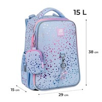 Школьный каркасный рюкзак Kite Education 531 Shiny Голубой 15л (K25-531M-1)