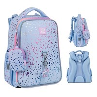 Школьный каркасный рюкзак Kite Education 531 Shiny Голубой 15л (K25-531M-1)