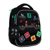 Школьный каркасный рюкзак Kite Education 555 Pixel Game Черный 14л (K25-555S-4)