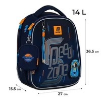 Школьный каркасный рюкзак Kite Education 555 Speed ​​Zone Синий 14л (K25-555S-3)
