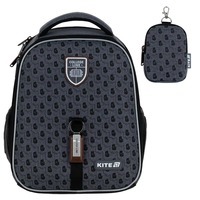 Школьный каркасный рюкзак Kite Education 555 College Line Boy Серый 14л (K25-555S-1)