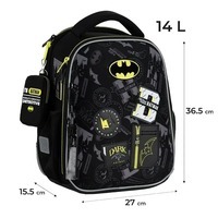 Школьный каркасный рюкзак Kite Education 555 DC Черный 14л (DC25-555S)