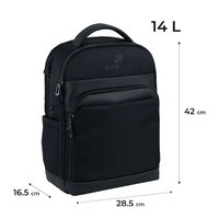Городской подростковый рюкзак Kite Education teens 2723M Черный 14л (K25-2723M)