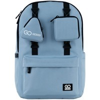 Городской подростковый рюкзак GoPack Education Teens 178 серо-голубой 19л (GO25-178L-3)