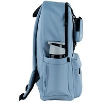 Городской подростковый рюкзак GoPack Education Teens 178 серо-голубой 19л (GO25-178L-3)