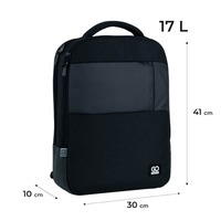 Городской рюкзак GoPack Education Teens 153 черный 17л (GO25-153L)