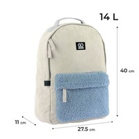 Городской рюкзак GoPack Education Teens 147 бежевый 14л (GO25-147M-1)