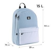 Городской рюкзак GoPack Education Teens 140 серо-голубой 15л (GO25-140L-2)