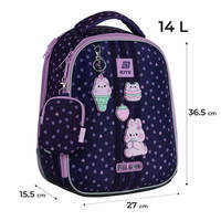 Школьный каркасный рюкзак Kite Education 555 Feel Good Фиолетовый 14л (K25-555S-8)