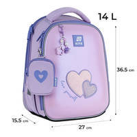 Школьный каркасный рюкзак Kite Education 555 Sweetheart Розовый 14л (K25-555S-7)
