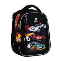 Школьный каркасный рюкзак Kite Education 555 Hot Wheels Черный 14л (HW25-555S)