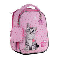 Школьный каркасный рюкзак Kite Education 555 Studio Pets Розовый 14л (SP25-555S-1)