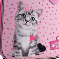 Школьный каркасный рюкзак Kite Education 555 Studio Pets Розовый 14л (SP25-555S-1)