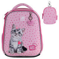 Школьный каркасный рюкзак Kite Education 555 Studio Pets Розовый 14л (SP25-555S-1)