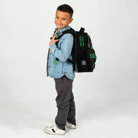Школьный каркасный рюкзак Kite Education 555 Play&Win Черный 14л (K25-555S-2)