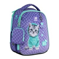 Школьный каркасный рюкзак Kite Education 555 Studio Pets Фиолетовый 14л (SP25-555S-2)