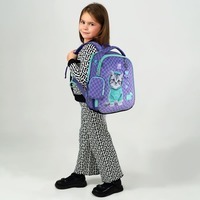 Школьный каркасный рюкзак Kite Education 555 Studio Pets Фиолетовый 14л (SP25-555S-2)