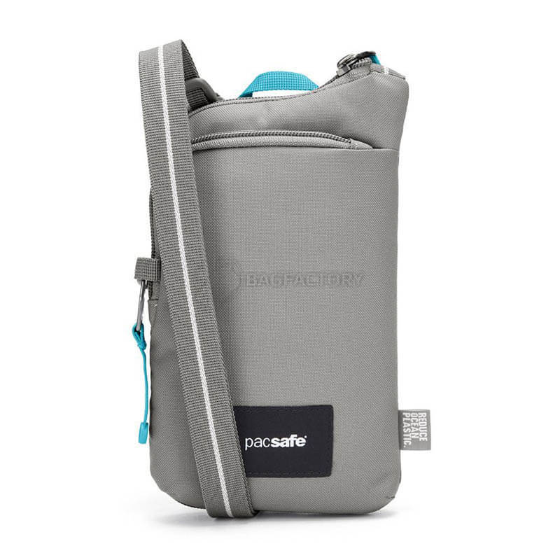 Сумка через плечо антивор Pacsafe GO Tech Crossbody 4 ст. защиты 0.2л серый (35175146)